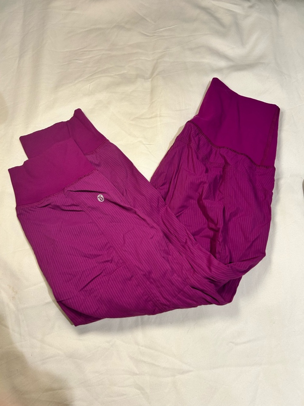 lululemon athletica Ribbed High-Rise Leggings - Magenta Pink